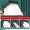 Adjustable Pressurized Square Large Panel Shower Head Portable High Pressure Shower Nozzle Black