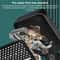 Adjustable Pressurized Square Large Panel Shower Head Portable High Pressure Shower Nozzle Black