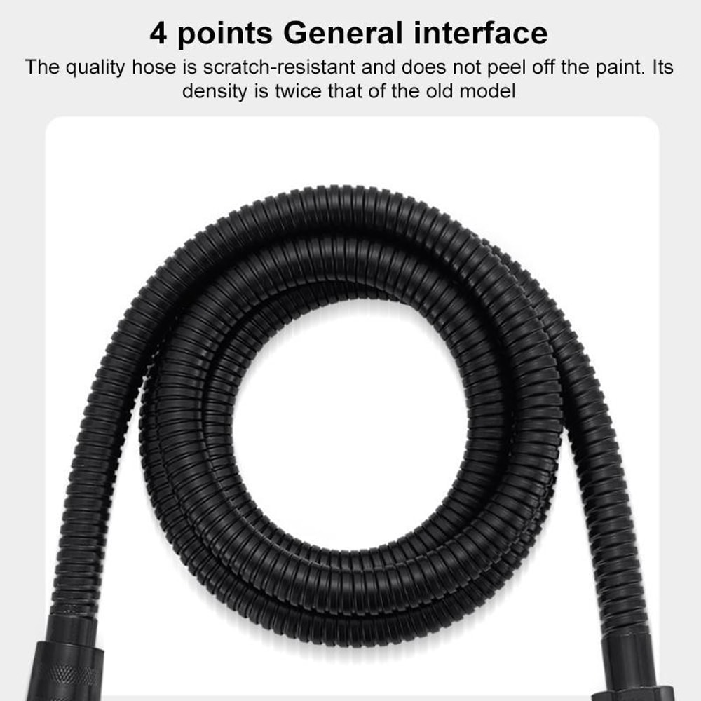 Adjustable Pressurized Square Large Panel Shower Head Portable High Pressure Shower Nozzle Black