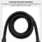 Adjustable Pressurized Square Large Panel Shower Head Portable High Pressure Shower Nozzle Black