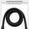 Adjustable Pressurized Square Large Panel Shower Head Portable High Pressure Shower Nozzle Black
