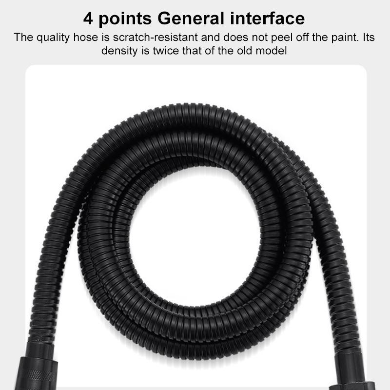 Adjustable Pressurized Square Large Panel Shower Head Portable High Pressure Shower Nozzle Black