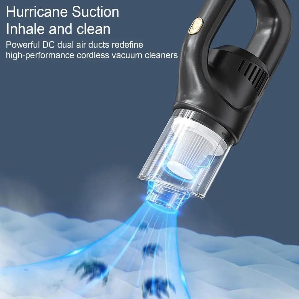 Portable Wireless Car Vacuum Cleaner Strong Suction Cordless Handheld Car Cleaning Device