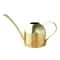Stainless Steel Long Spout Watering Can for Indoor Plants and Gardening Sand Gold