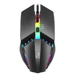 usb rgb gaming mouse wired ergonomic adjustable dpi black