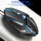USB RGB Gaming Mouse Wired Ergonomic Adjustable DPI Black
