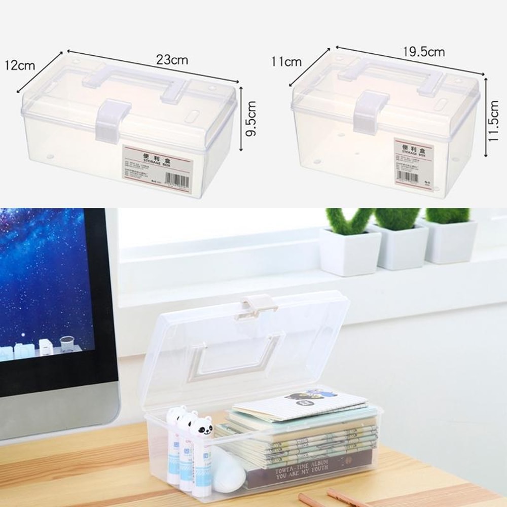Portable Sealed Medicine Storage Box Large First Aid Organizer Carry Case