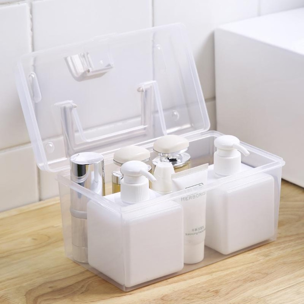 Portable Sealed Medicine Storage Box Large First Aid Organizer Carry Case