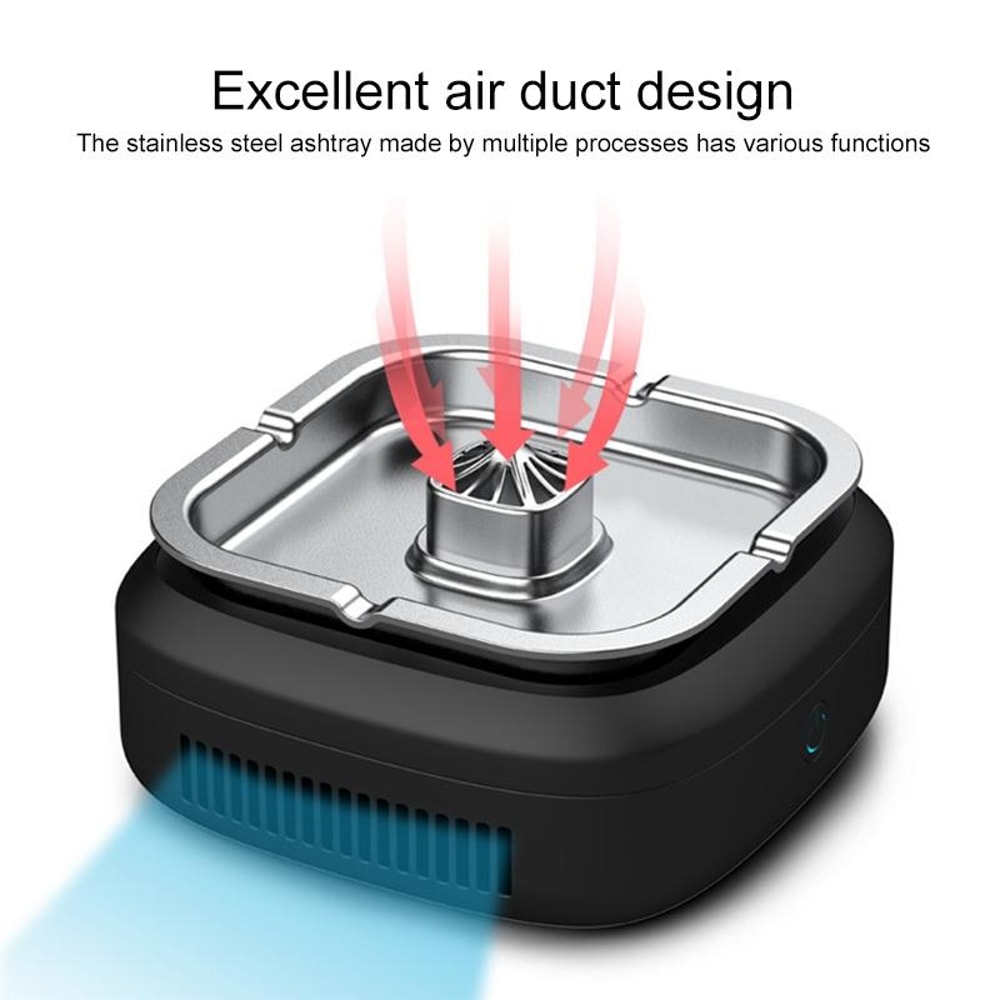 Portable Smoke Eliminator Ashtray Air Purifier with HEPA Filtration and Negative Ion Technology
