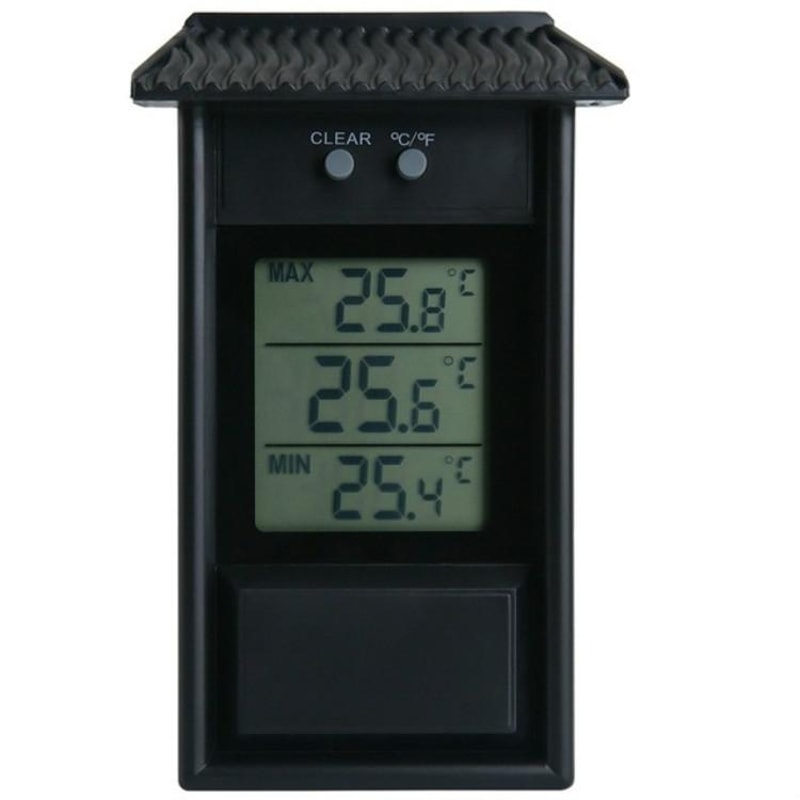 Eaves Shape Outdoor Waterproof Digital Thermometer for Garden & Refrigerator Temperature Monitoring