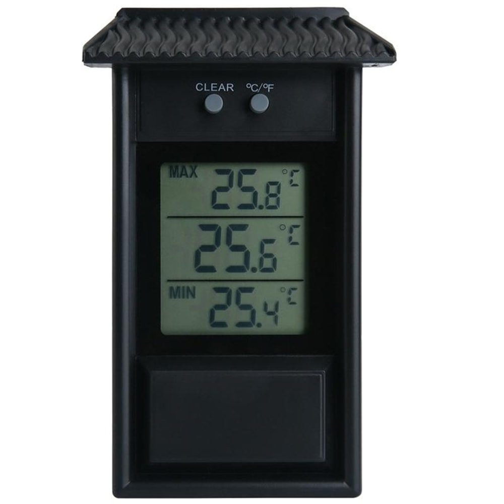 Eaves Shape Outdoor Waterproof Digital Thermometer for Garden & Refrigerator Temperature Monitoring