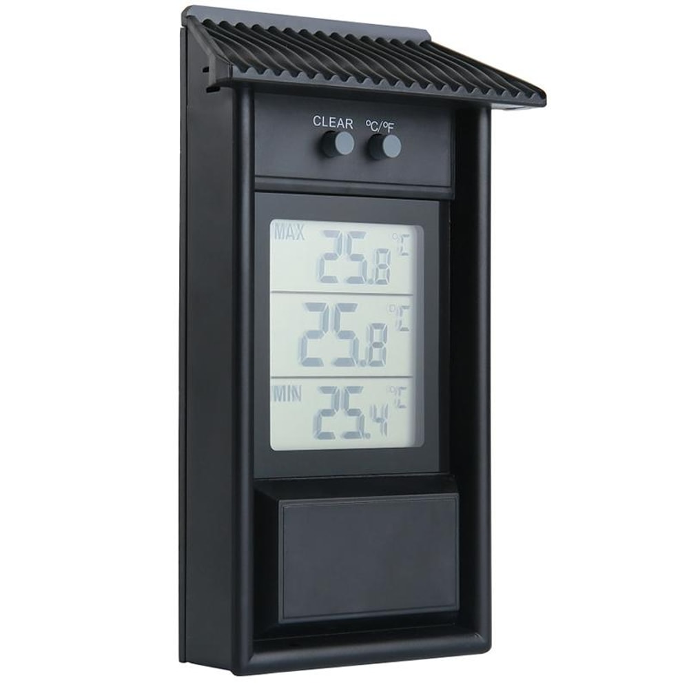 Eaves Shape Outdoor Waterproof Digital Thermometer for Garden & Refrigerator Temperature Monitoring