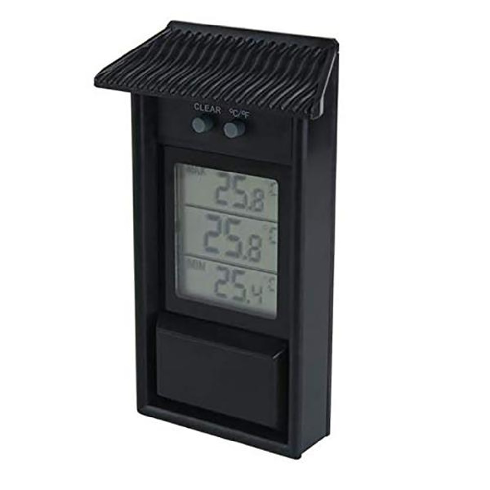 Eaves Shape Outdoor Waterproof Digital Thermometer for Garden & Refrigerator Temperature Monitoring