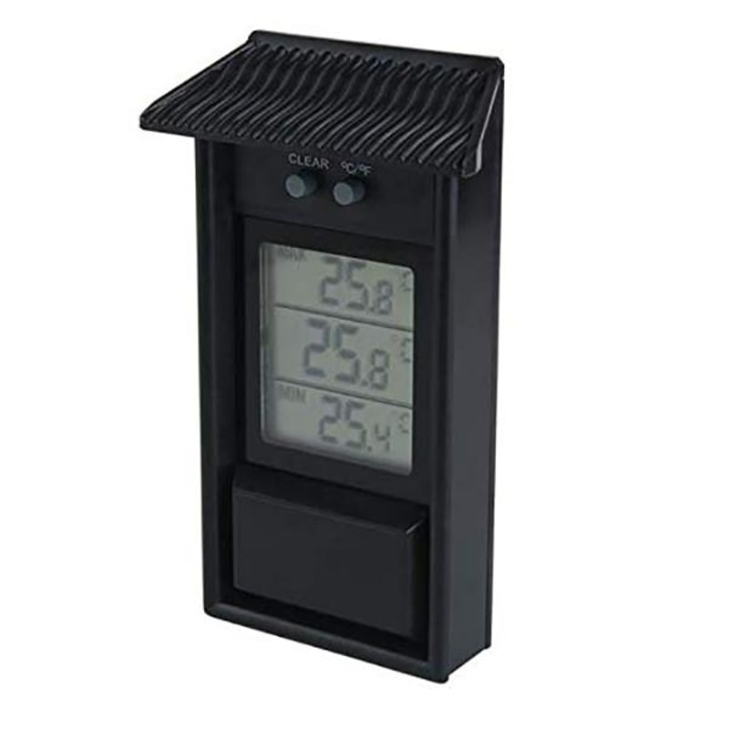 Eaves Shape Outdoor Waterproof Digital Thermometer for Garden & Refrigerator Temperature Monitoring