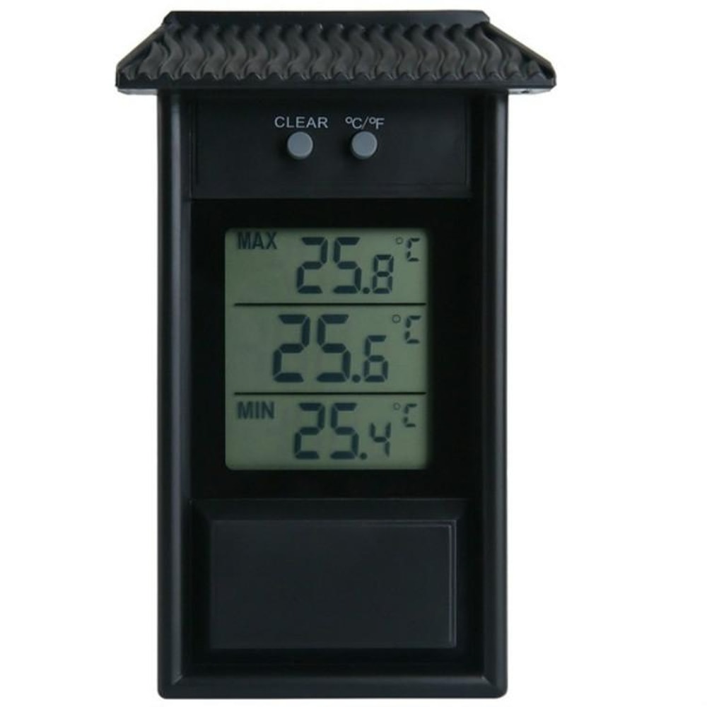 Eaves Shape Outdoor Waterproof Digital Thermometer for Garden & Refrigerator Temperature Monitoring