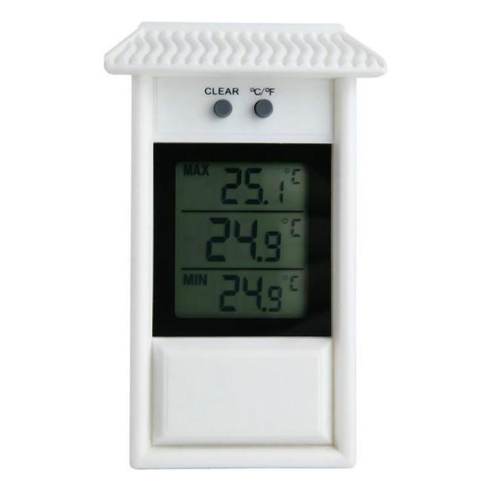 Eaves Shape Outdoor Waterproof Digital Thermometer for Garden & Refrigerator Temperature Monitoring