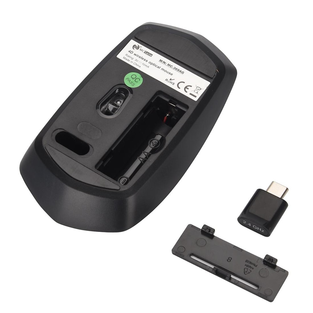 Wireless Mouse Adjustable Portable Button Optical Mouse