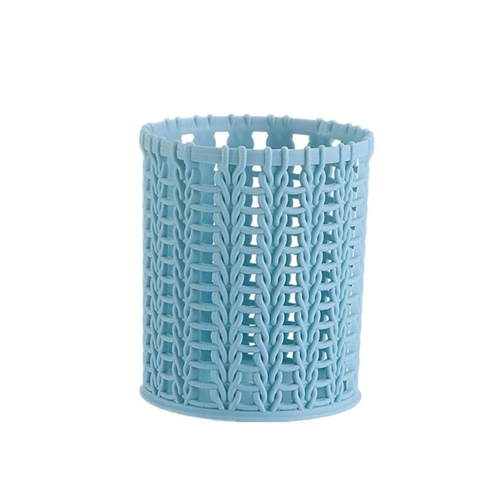Hollow Cylinder Desk Organizer Pen Holder Makeup Brush Holder Storage Container