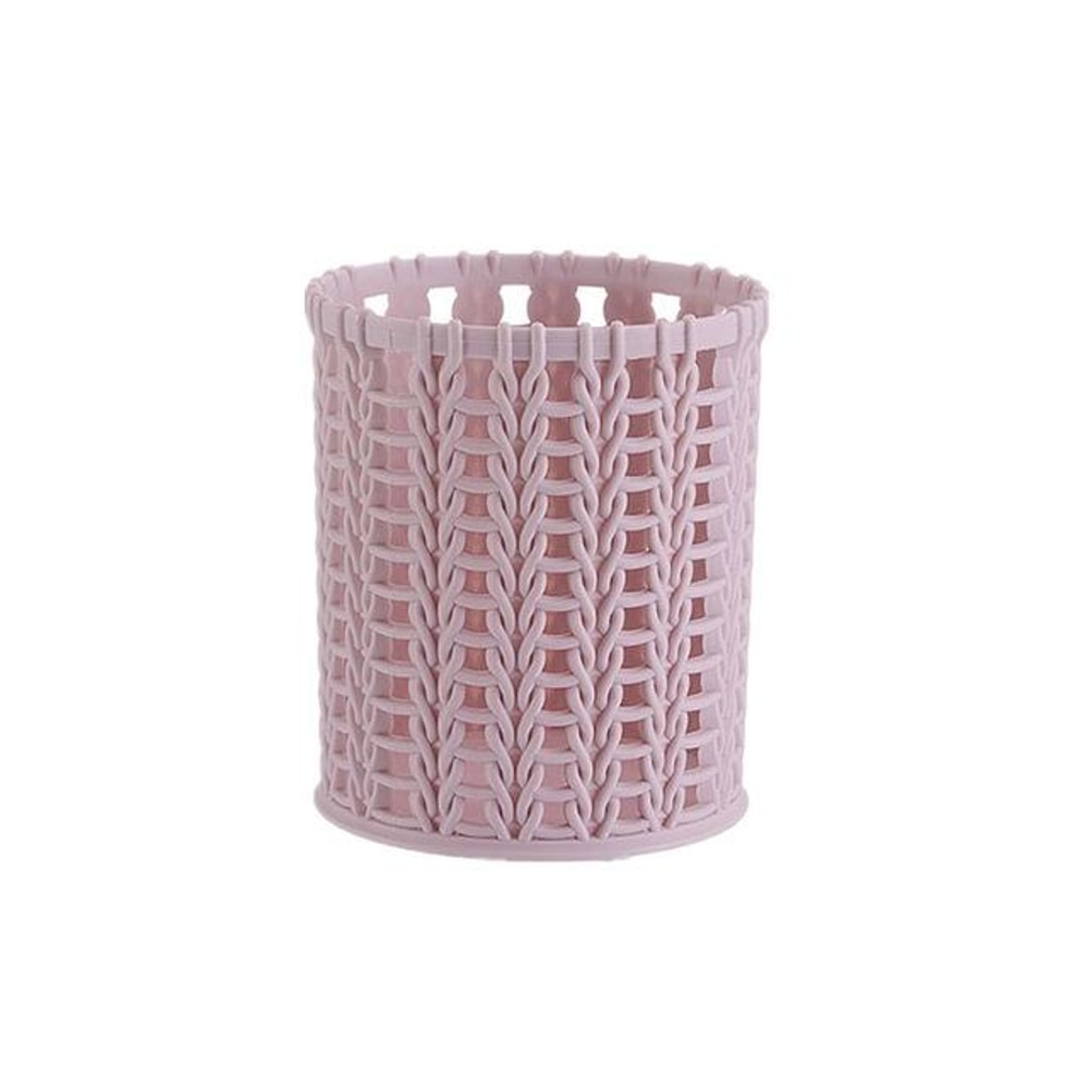 Hollow Cylinder Desk Organizer Pen Holder Makeup Brush Holder Storage Container