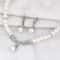 Bridal Pearl Necklace and Earrings Set Rhinestone Wedding Jewelry Set for Brides