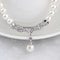 Bridal Pearl Necklace and Earrings Set Rhinestone Wedding Jewelry Set for Brides