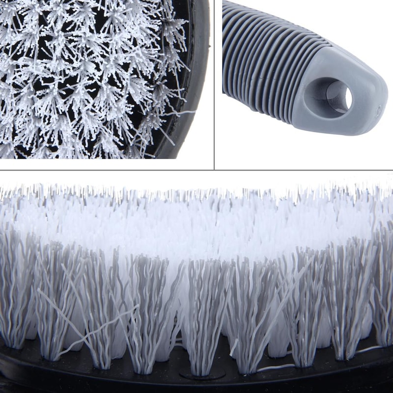 Car & Motorcycle Wheel Cleaning Brush for Tires & Rims Durable Car Wash Brush with Handle