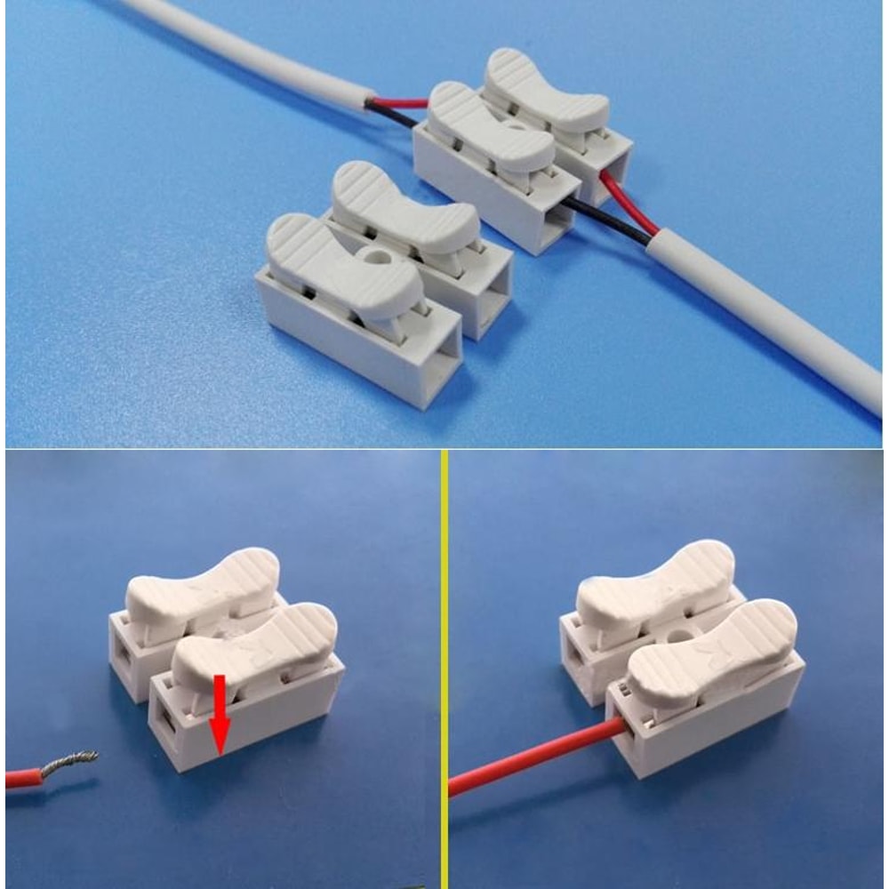 Way Quick Wire Connector Push In Terminal Electrical Wiring