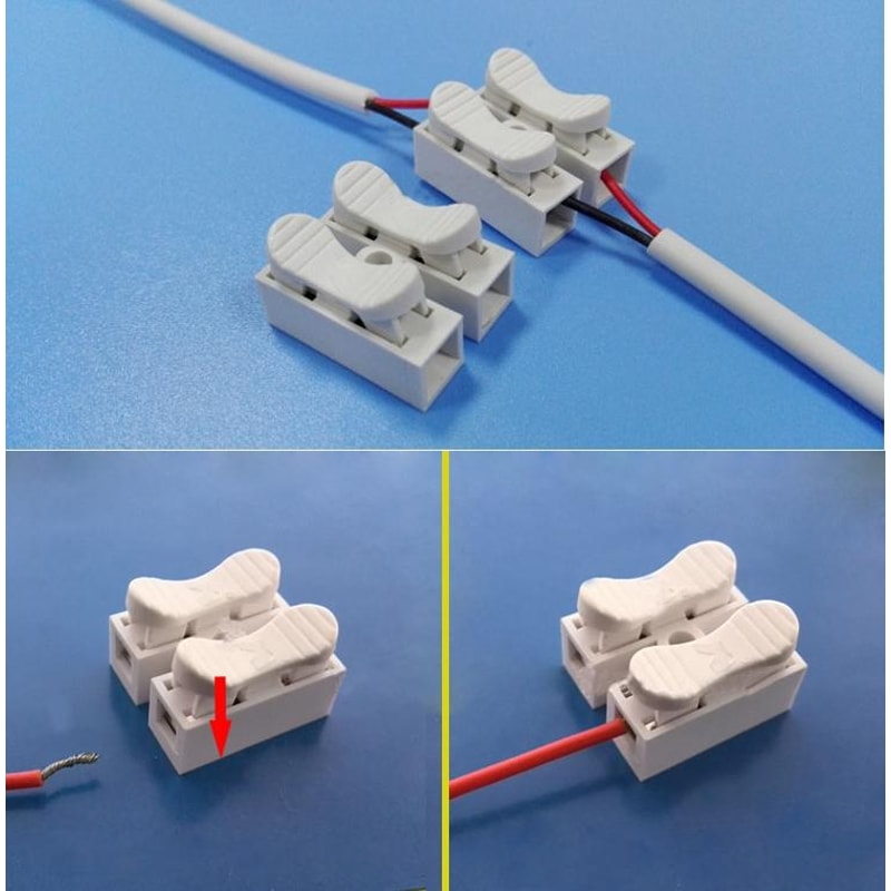 Way Quick Wire Connector Push In Terminal Electrical Wiring
