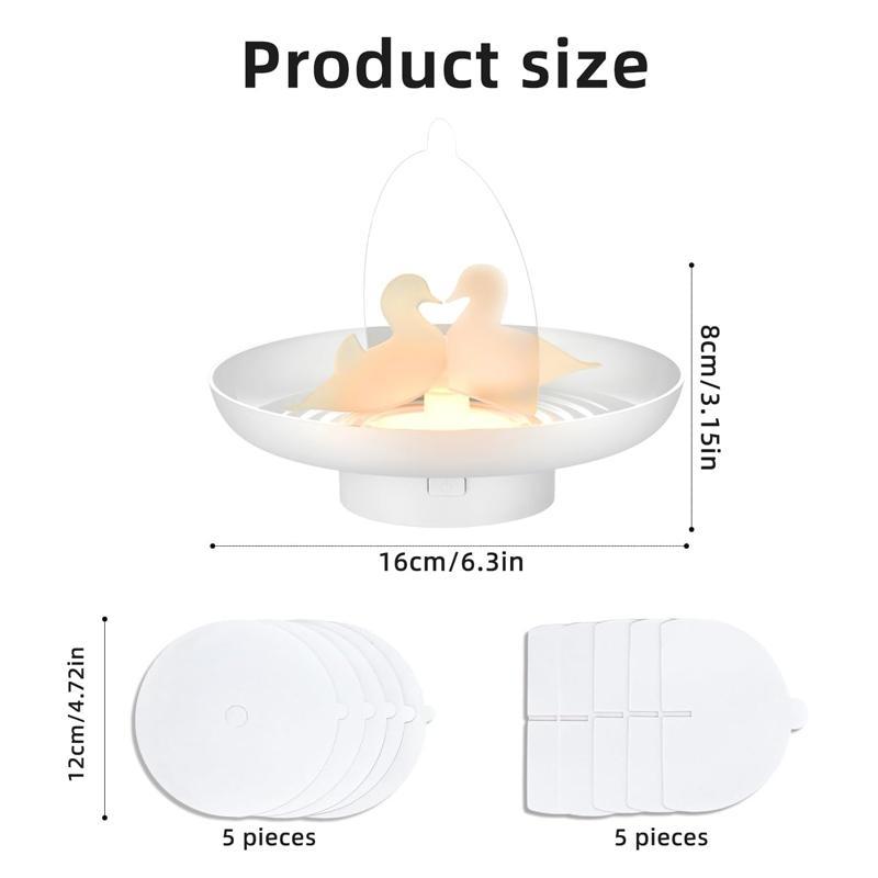 Mosquito Trap Indoor Outdoor Flea Trap Insect Catcher LED Light White