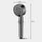 Pressurized Handheld Shower Head with Pause Button High Pressure Water Saving Titanium Gray