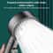 Pressurized Handheld Shower Head with Pause Button High Pressure Water Saving Titanium Gray