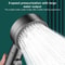 Pressurized Handheld Shower Head with Pause Button High Pressure Water Saving Titanium Gray