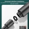 Pressurized Handheld Shower Head with Pause Button High Pressure Water Saving Titanium Gray