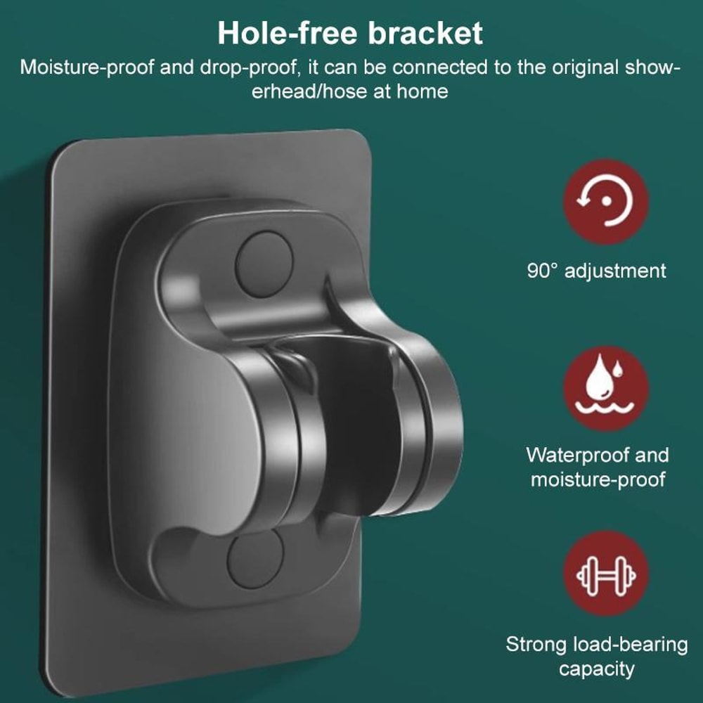 Pressurized Handheld Shower Head with Pause Button High Pressure Water Saving Titanium Gray