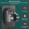 Pressurized Handheld Shower Head with Pause Button High Pressure Water Saving Titanium Gray