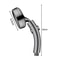 Dual Use High Pressure Handheld & Overhead Shower Head Metal Gray