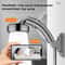 Dual Use High Pressure Handheld & Overhead Shower Head Metal Gray