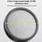 Dual Use High Pressure Handheld & Overhead Shower Head Metal Gray