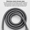 Dual Use High Pressure Handheld & Overhead Shower Head Metal Gray