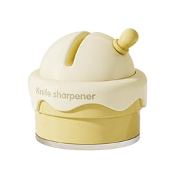 progrip suction knife sharpener for kitchen knives & scissors quick edge tool