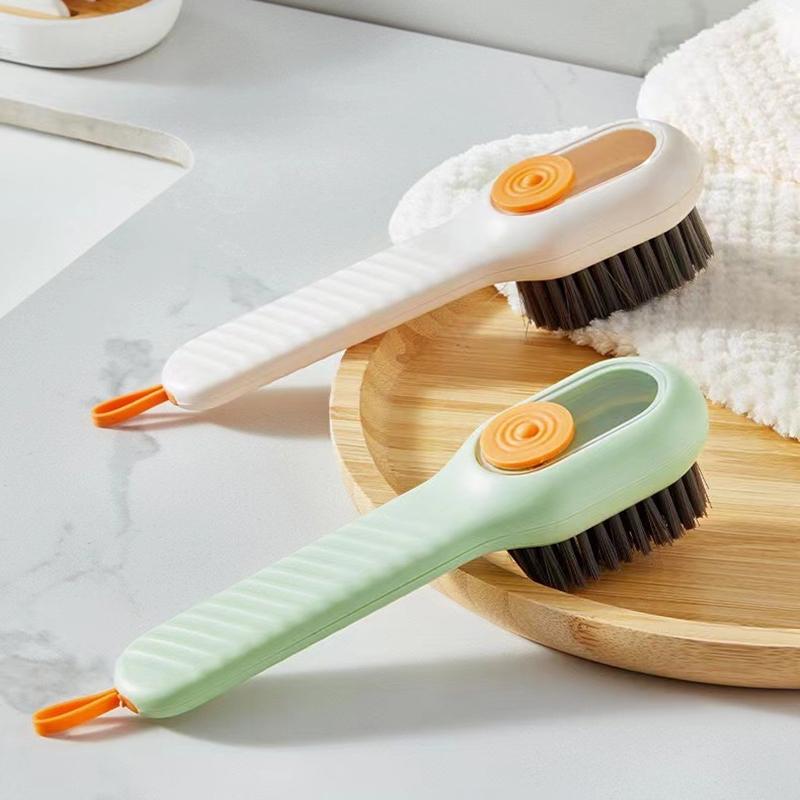 Soap Dispensing Liquid Shoe Brush Set Nano Soft Bristle Shoe Cleaning Brush Multifunctional