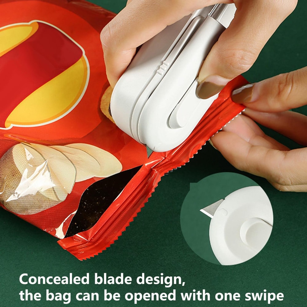 Magnetic Mini Handheld Vacuum Sealer Machine Portable Food Packaging Sealer with Cutter
