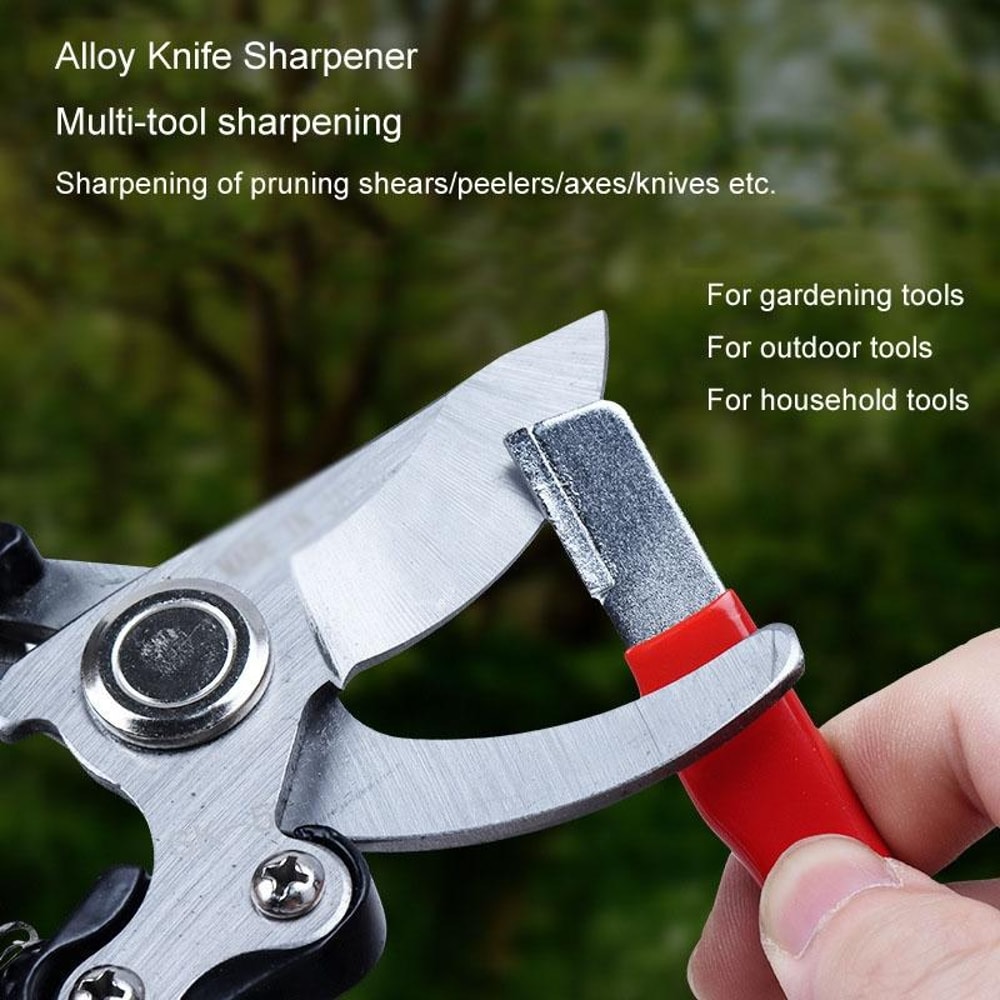 Portable Carbide Garden Scissors Sharpener Knife Sharpener Tool for Pruning Shears
