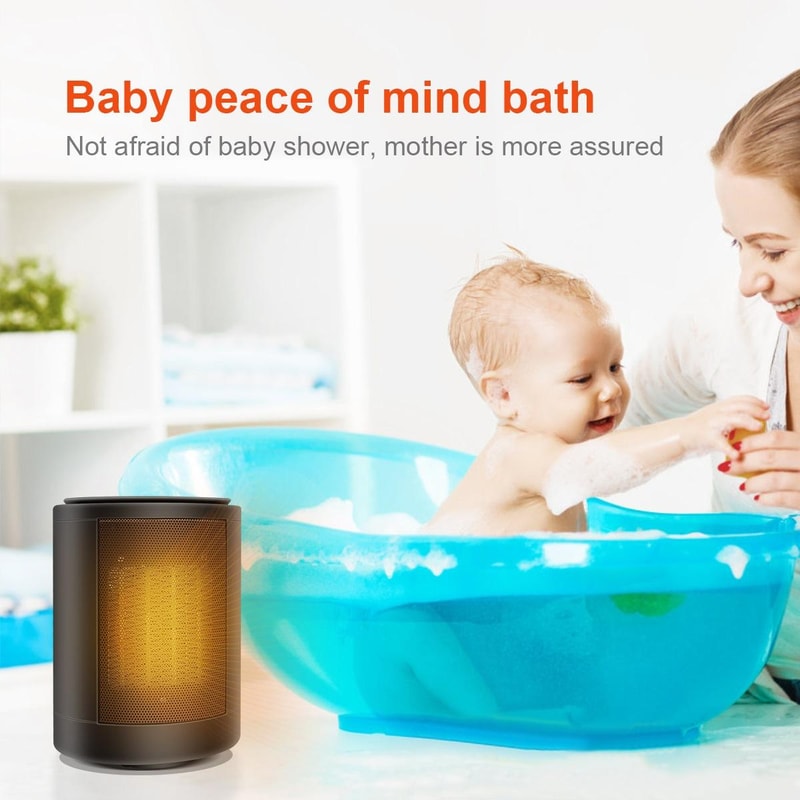 Cylindrical Ceramic Space Heater Quick Heat Mini Electric Heater Portable Indoor Warmer