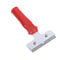 Heavy Duty Iron Head Glass Window & Tile Floor Scraper Cleaner Tool for Paint, Ice & Wall Cleaning (Red)