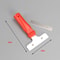 Heavy Duty Iron Head Glass Window & Tile Floor Scraper Cleaner Tool for Paint, Ice & Wall Cleaning (Red)