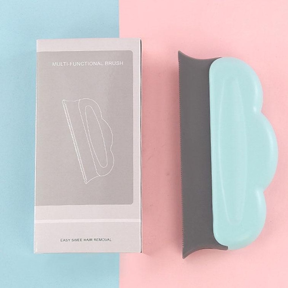 Multifunctional Home Cleaning Pet Hair Removal Brush Carpet Clothes Sofa Pet StripperGrey