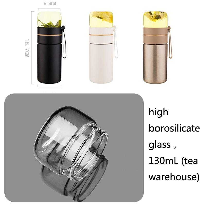 Stainless Steel Thermos Cup with Tea Infuser Vacuum Insulated Leak Proof Travel Tea Mug