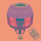 Smart Bluetooth Speaker LED Bulb Dimmable Wireless Music Light Bulb with Remote Control