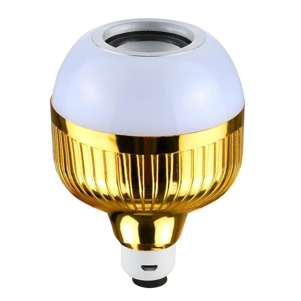 Smart Bluetooth Speaker LED Bulb Dimmable Wireless Music Light Bulb with Remote Control